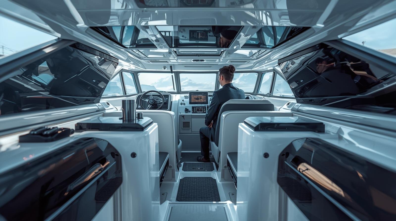 inside modern boat inspection